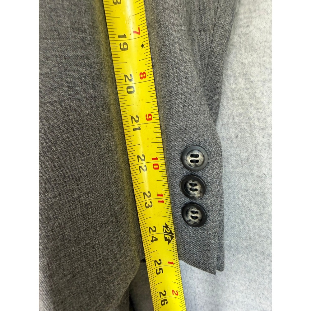 Vintage 60s Cricketeer Grey 2 Piece Suit Woodward & Lothrop 35x29.5 - Picture 9 of 16